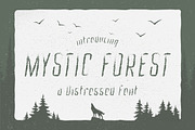 Mystic Forest - Distressed Font, a Font by Typefactoryco (Thumbnail 1 of 8)