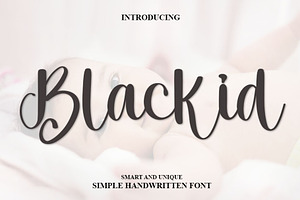 Blackid - Handwriting Font