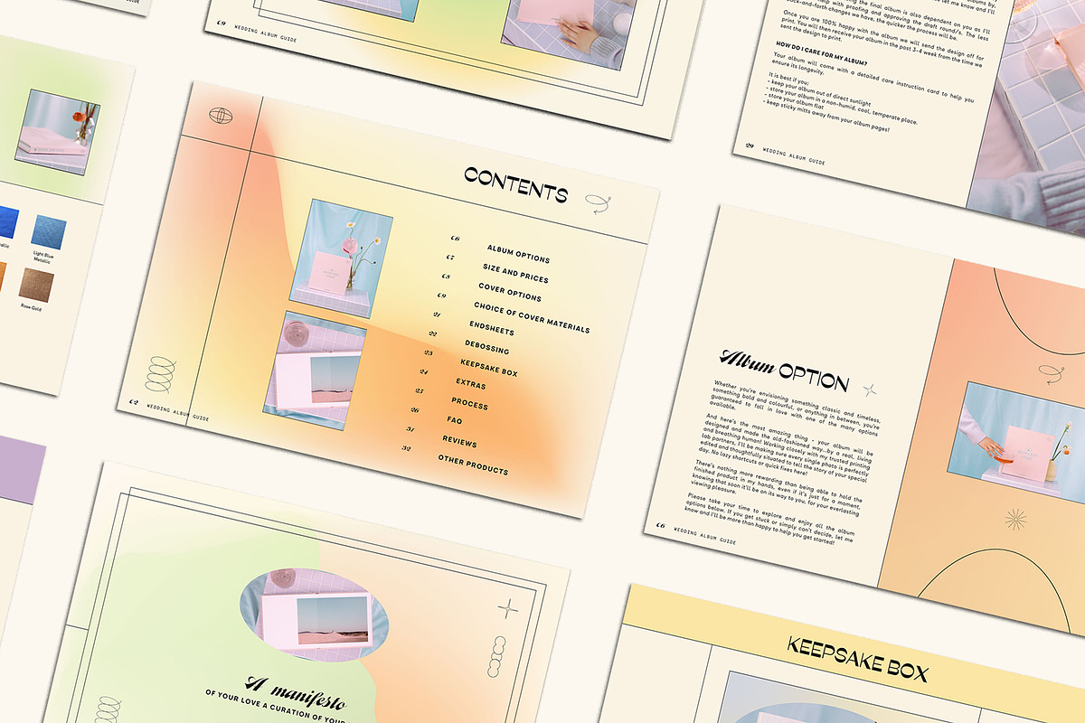 Y2K | Album Guide PDF, a Templates & Theme by Studio Leelou (Photo 8 of 10)