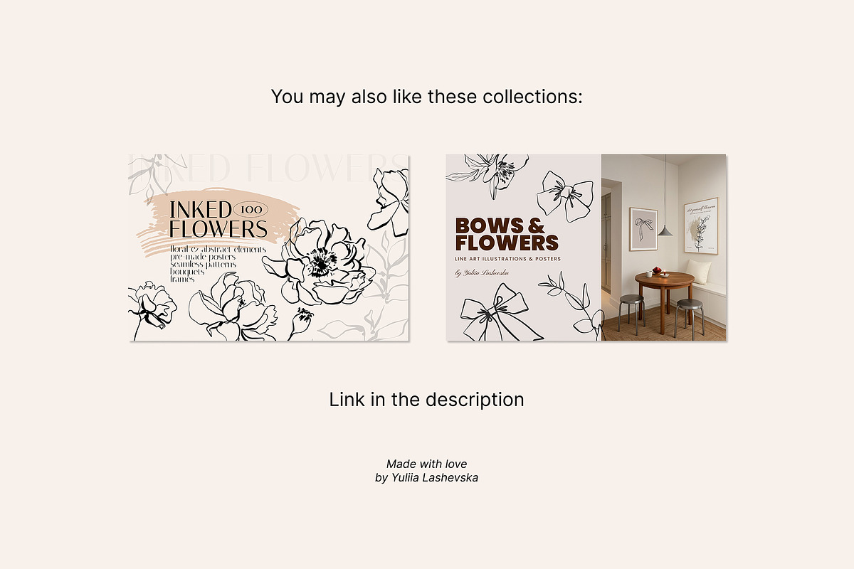 INKED BOTANY line art set, a Decorative Illustration by Yuliia Lashevska (Photo 12 of 12)