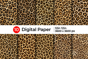 Realistic Jaguar Print Fur Texture
