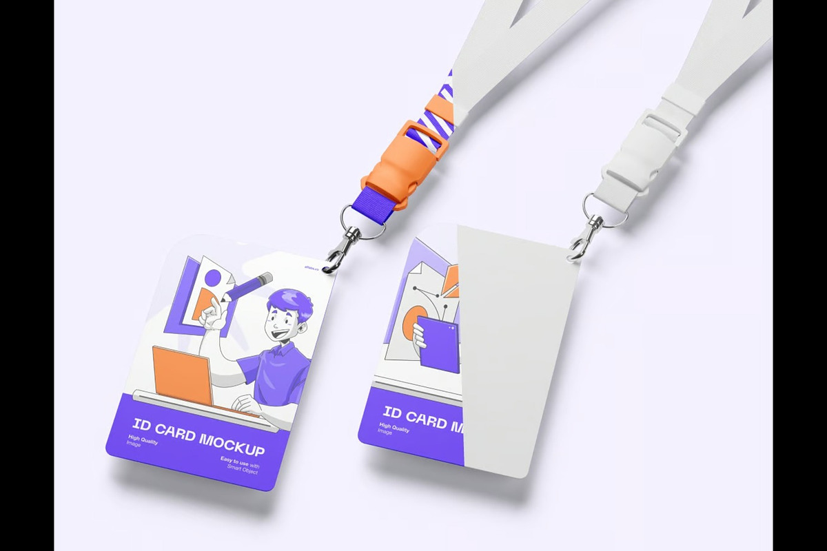 ID Card Mockup, an Advertising Mockup by Se٧enStudio (Photo 3 of 4)