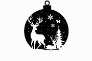 Christmas Laser Cut Ornament Bundle, a Graphic by Designer_Momina (Thumbnail 10 of 16)