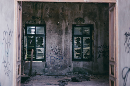 Window from abandoned house