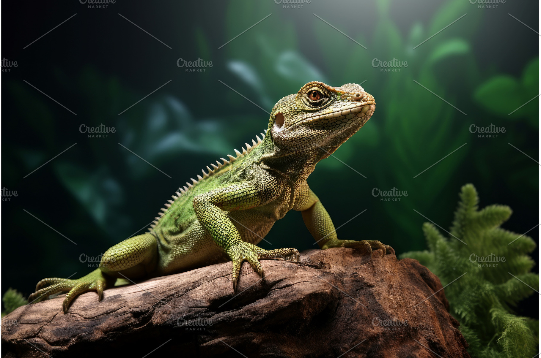 Detailed Lizard view colorful, an Animal Photo by Ylivdesign