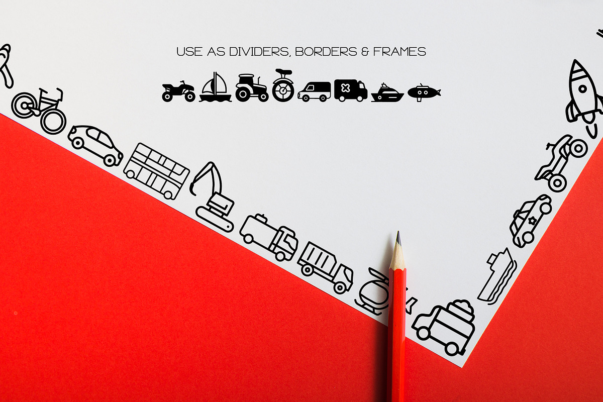 Transport Alphabet - Dingbat Font, a Symbol Font by WADLEN (Photo 7 of 7)