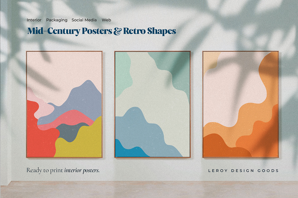 Mid-Century Posters & Retro Shapes 3, a Graphic by LEROY Design (Photo 6 of 8)