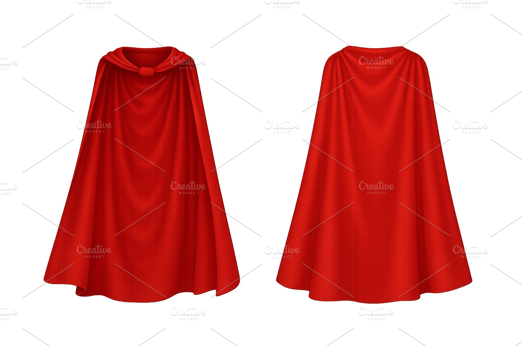 Red capes displayed on a neutral, a Beauty & Fashion Photo by ZinetroN