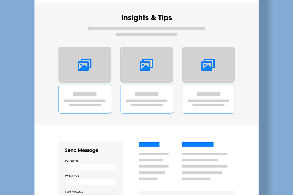 Marketing Wireframe Landing Page, a Landing Page Template by MightyDesign (Photo 6 of 10)