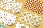Boho Floral Geometric Pattern Set, a Pattern Graphic by Traveling Designer (Thumbnail 3 of 8)