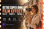 Retro Super 8mm Reels Premiere Pro, a Plug-in Add-On by AAA Presets (Thumbnail 1 of 3)