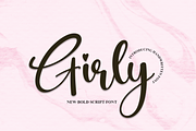Girly | Script Font, a Script Font by Scratchones (Thumbnail 1 of 8)