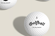 Golf Ball Mockup 2 Views, a Mockup by graphicsauce (Thumbnail 2 of 4)