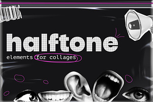 Halftone ellements for collage, an Object Graphic by Debar's Shop