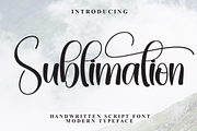 Sublimation | Script Font, a Handwritten Font by Scratchones (Thumbnail 1 of 9)