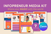 Infopreneur Media Kit Canva Template, a Marketing Template by Templates by Carey (Thumbnail 1 of 6)
