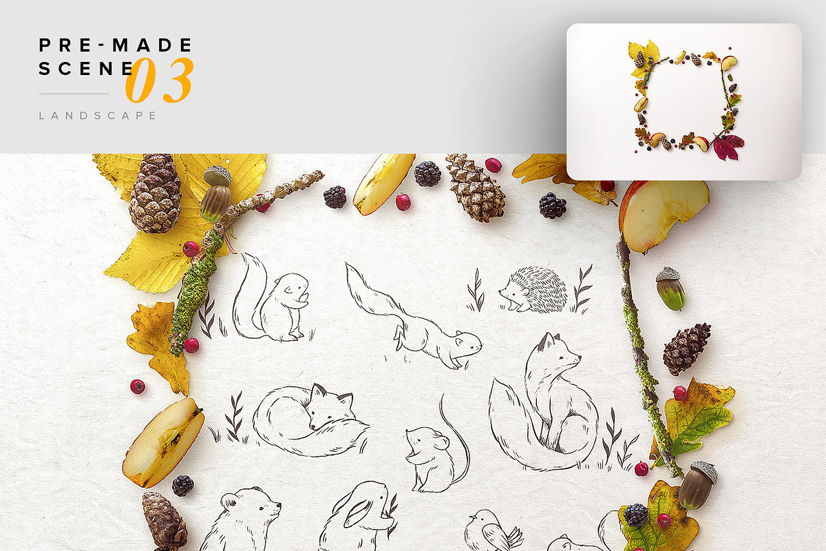 Fall & Autumn Custom Scene Creator, a Product Mockup by Custom Scene (Photo 13 of 22)