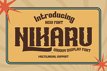 NIKARU | Groovy Retro Font