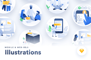 Illustration Pack - Vol 03, an Empty State Illustration by Nimart