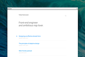 Thoughts WordPress theme, a WordPress Template by Pixel Revel