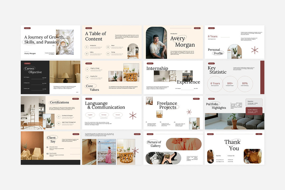 Clean Creative Portfolio Slide Deck, a Presentation Template by Eklip Studio (Photo 6 of 6)