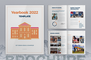 School Yearbook Template Brochure