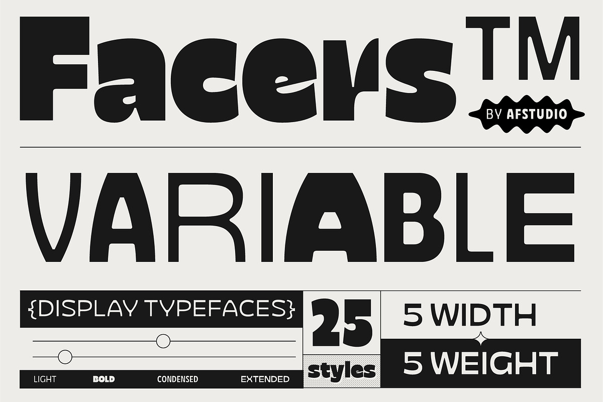 Facers, a Sans Serif Font by Adam Fathony (Photo 2 of 18)