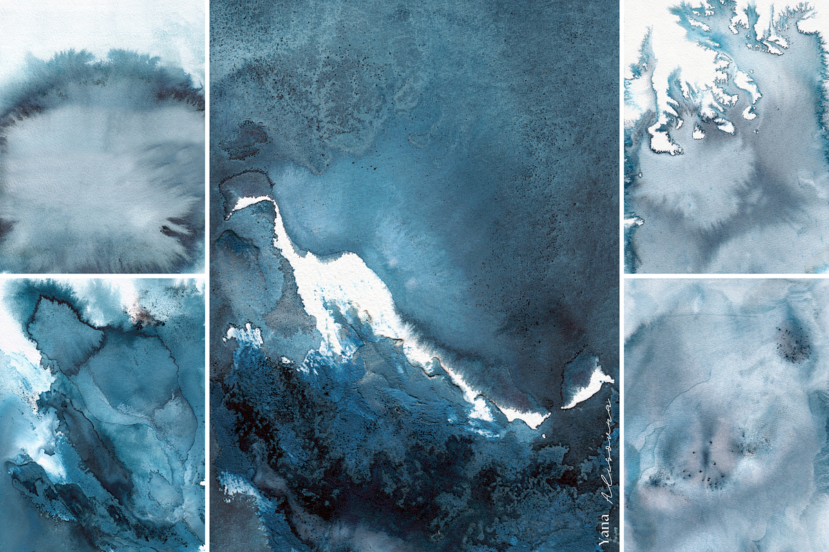 OCEAN Organic Textured Backgrounds, a Background Graphic by Alisovna (Photo 11 of 15)