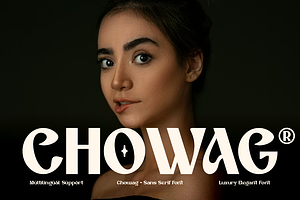 Chowag - Modern Stylish Font, a Sans Serif Font by Iqsiart Studio