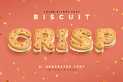 Biscuit Crisp - Color Bitmap Font, a Sans Serif Font by Gleb Guralnyk (Thumbnail 1 of 4)