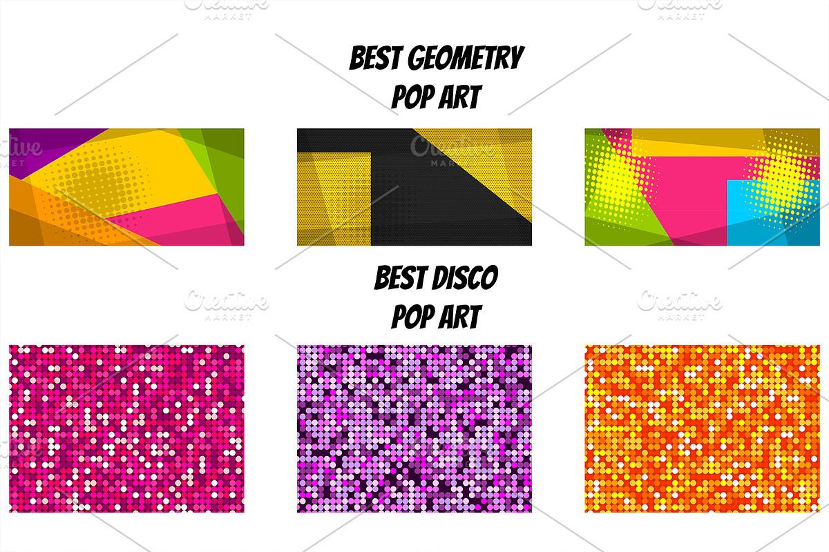 36 SET Best POP ART background, a Decorative Illustration by Kapitosh (Photo 3 of 4)