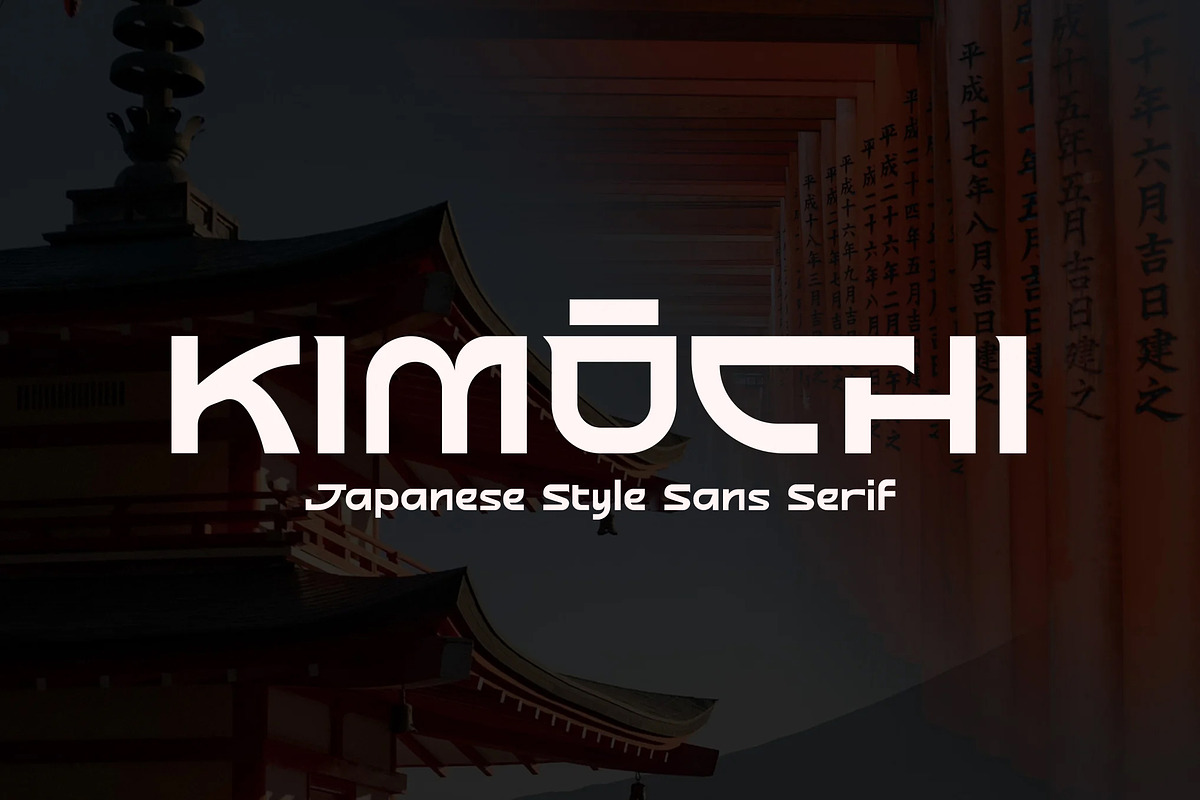 Kimochi – Japanese Style Sans Serif, a Sans Serif Font by Brand Earth (Photo 1 of 6)