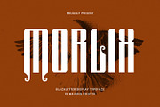 Morlix Blackletter Decorative Displa, a Blackletter Font by Maulana Creative (Thumbnail 1 of 7)