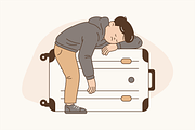 Travel Chaos Illustration, an Object Graphic by Jump Studio (Thumbnail 7 of 12)