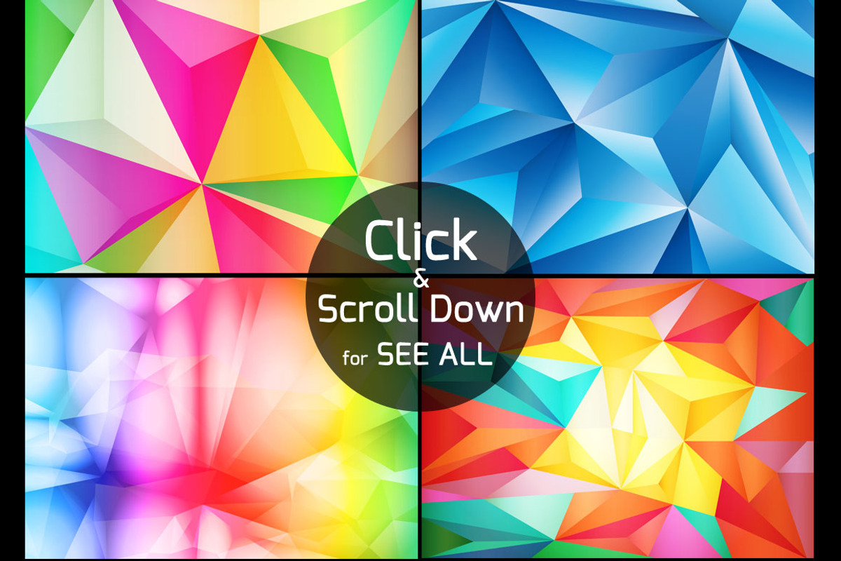 22 VECTOR TRIANGLE BACKGROUNDS preview 5
