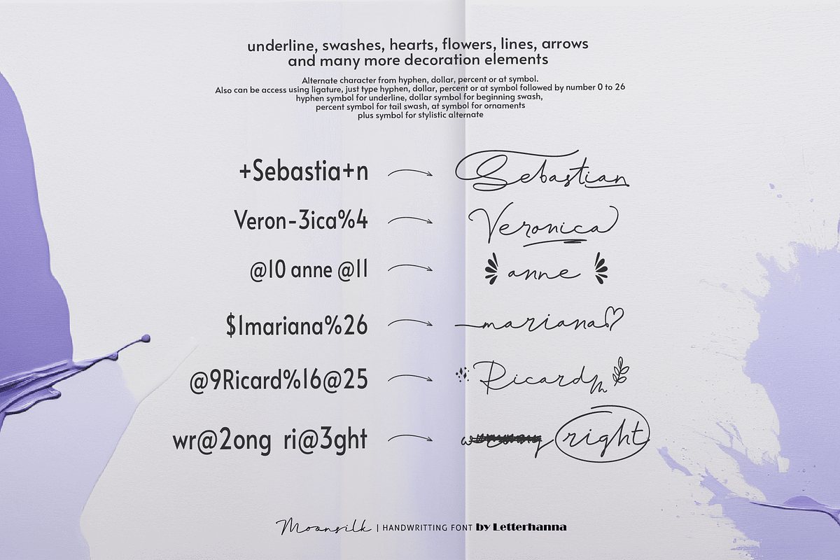 Moonsilk Font, a Handwritten Font by Letterhanna Studio (Photo 4 of 15)