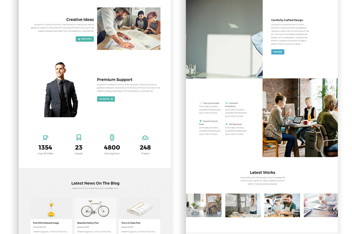 Mendes Multipurpose Blog & Portfolio, a WordPress Template by Brickthemes (Photo 3 of 6)