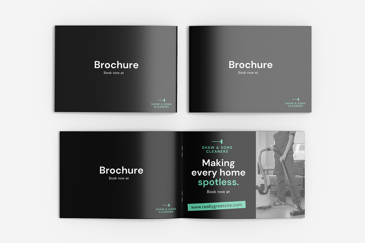 Landscape Brochure product mockups, a Books & Magazine Mockup by mahhyud (Photo 4 of 11)