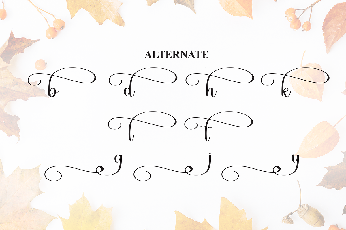 Thanksgiving | Script Font, a Handwritten Font by Scratchones (Photo 8 of 9)