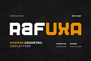 Rafuxa - A Modern Geometric Font, a Slab Serif Font by ENATIVE (Thumbnail 1 of 5)