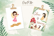 Garden Fairies Watercolor Clipart, an Illustration by LeMagiqueBoutique (Thumbnail 4 of 6)