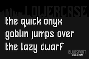 BLUDSPORT FONT TRIO, a Sans Serif Font by Alphabet Agency (Thumbnail 8 of 10)