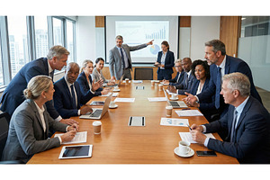 Team Talks Strategy, a Business Photo by CREATIVEDEF