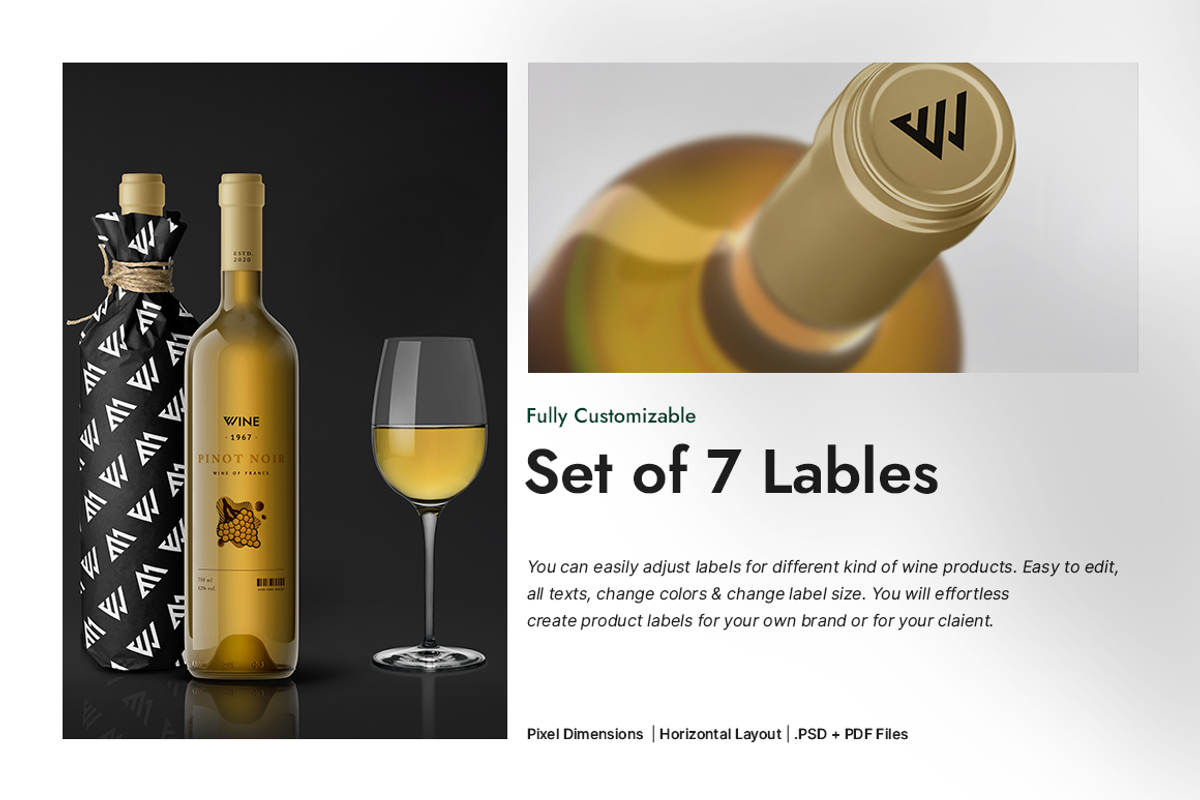 Product Labels • Wine, a Stationery Template by TheFeture (Photo 2 of 10)