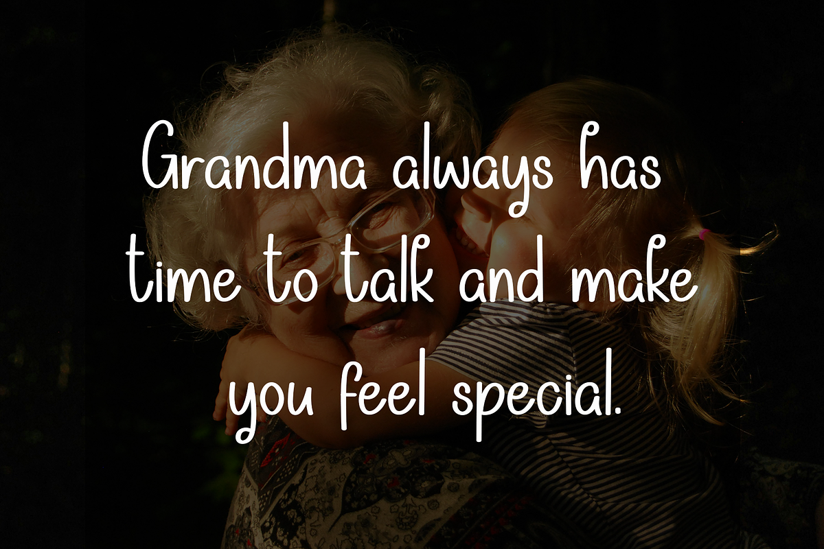 Hello Grandma, a Handwritten Font by FreshTypeINK (Photo 5 of 8)
