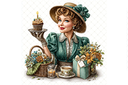 Woman Birthday Cupcake JPG, a Person Illustration by Memories By Lea (Thumbnail 12 of 17)