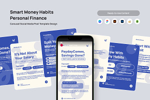Smart Finance Tips Social Media Pack, a Social Media Template by trabaskriya
