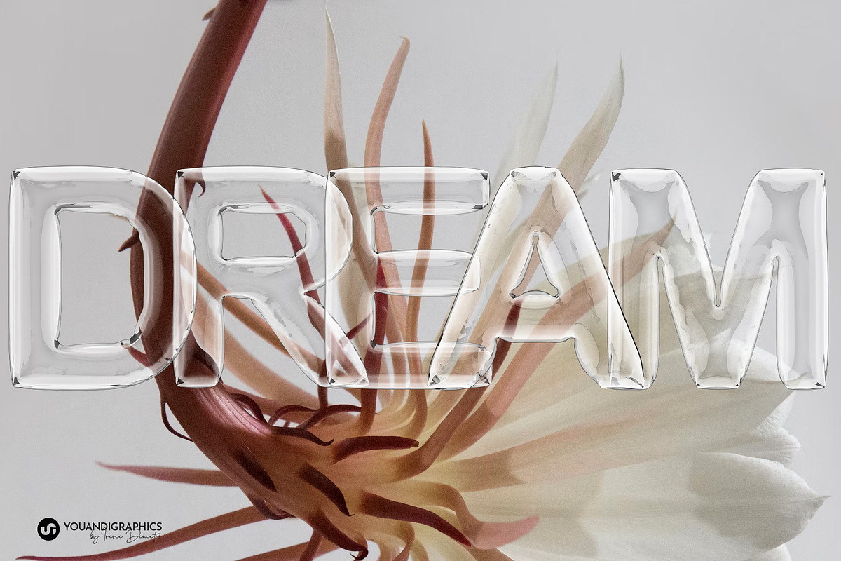 Airy 3D Lettering Set, a Graphic by Youandigraphics (Photo 7 of 13)