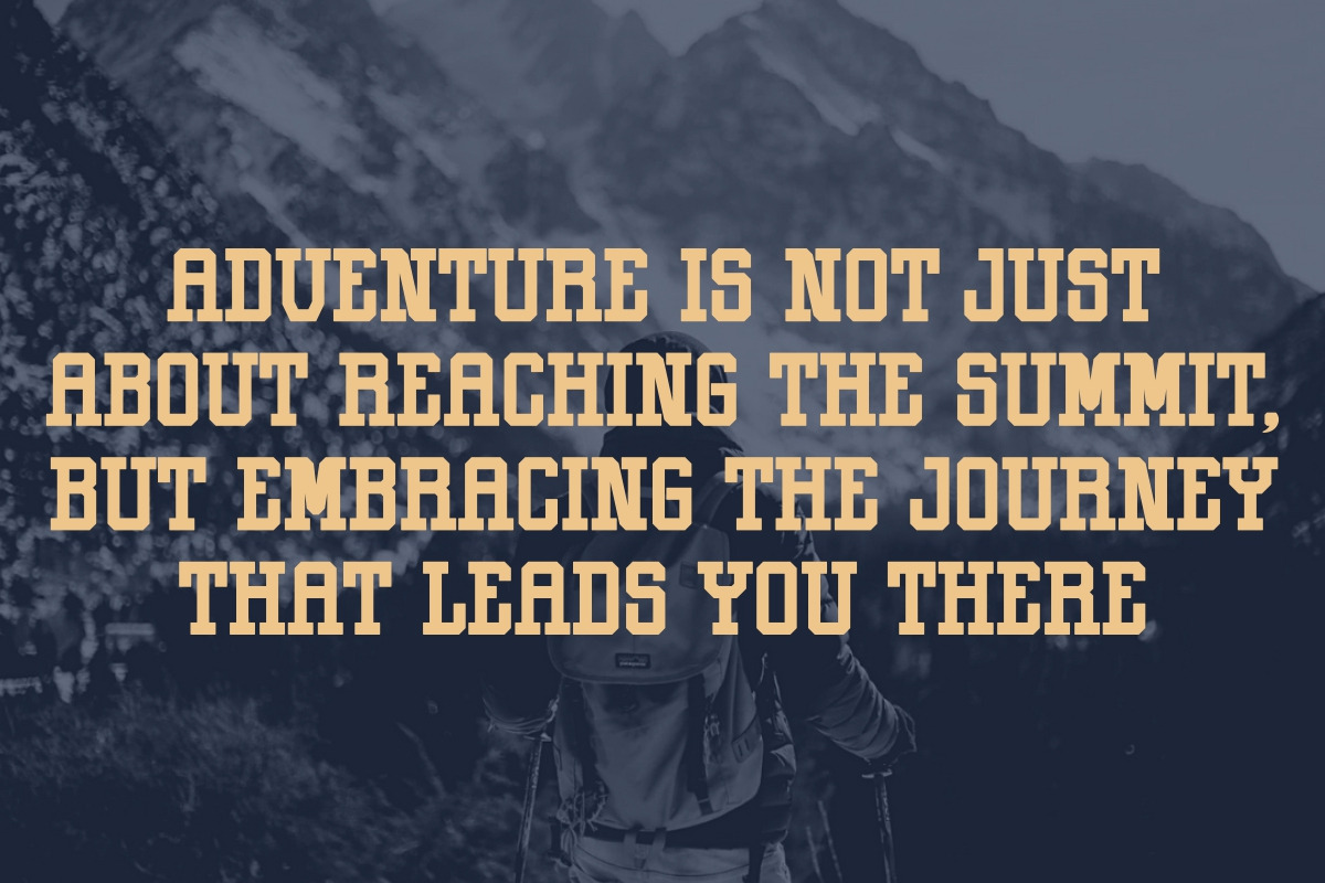 Hiking Stylish - Condensed Slab, a Slab Serif Font by Pian45 Studio (Photo 2 of 8)