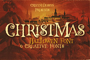 Hallowen Typeface, a Font by Cruzine (Thumbnail 1 of 6)